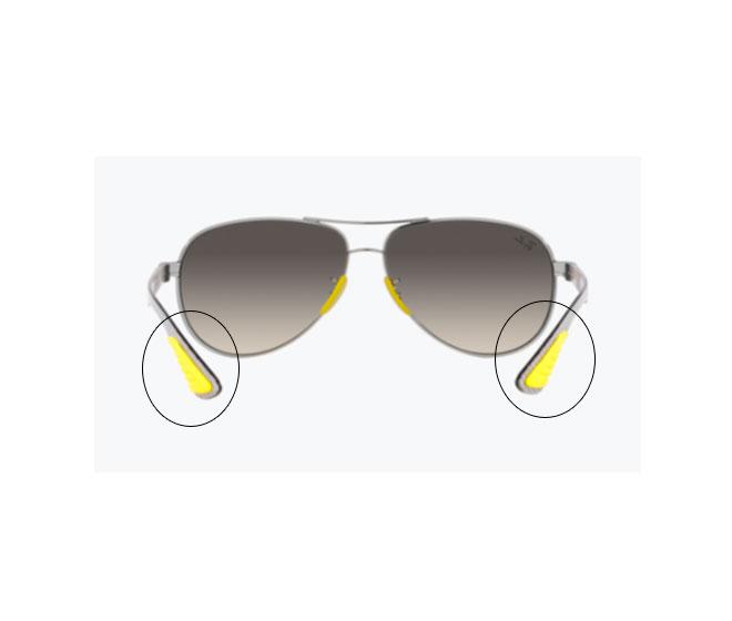 Pareja Embellecedores Terminal Varilla Ray-Ban RX8331M F08311