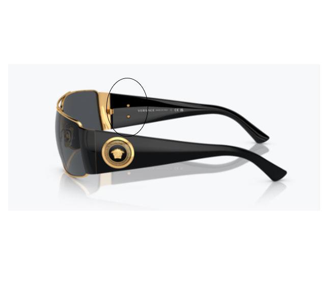 Pareja Tornillos de Recambio Sujección Embellecedor Lateral Versace VE2163