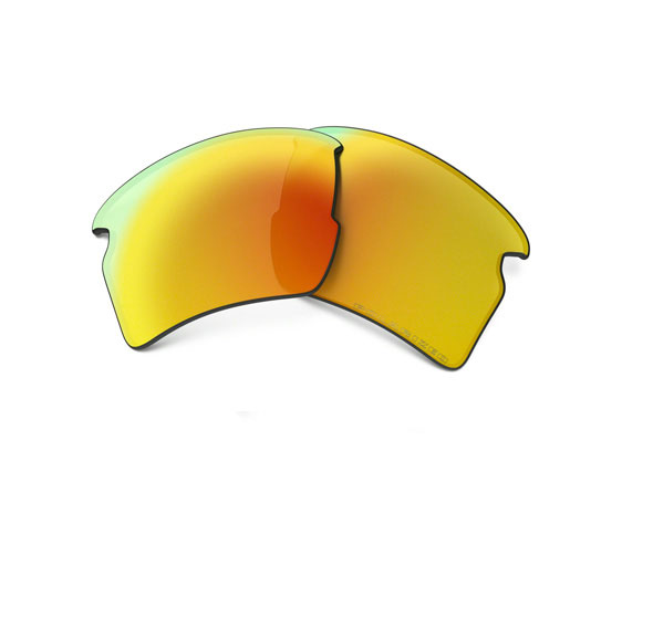 Pair of Oakley OO9188 Flak 2.0 XL Fire Iridium Polarized Replacement Lenses