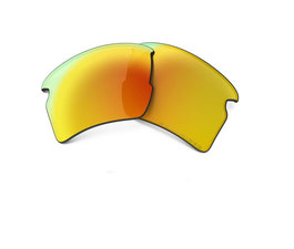 Pair of Oakley OO9188 Flak 2.0 XL Fire Iridium Polarized Replacement Lenses