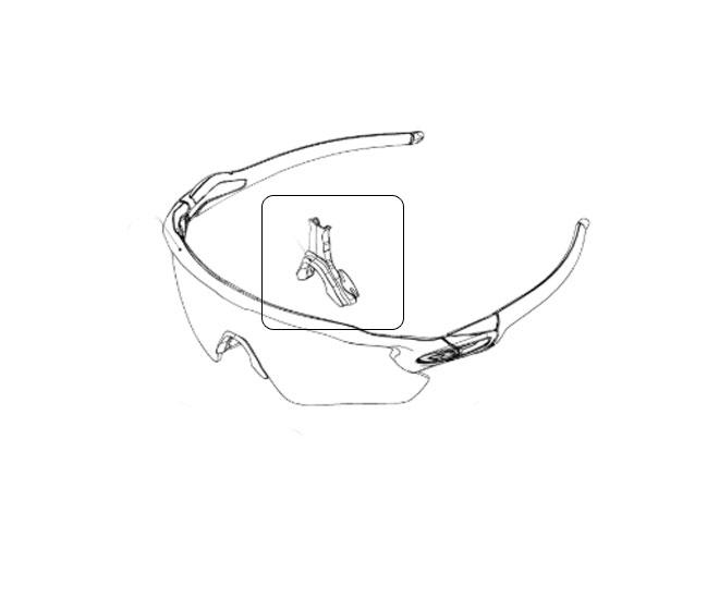 Replacement big plate Oakley OO9208