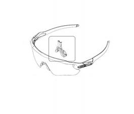 Replacement big plate Oakley OO9208