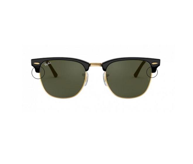 Pareja Tornillos Barrilete cierre aro Ray-ban RB3016 W0365
