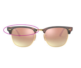 Pareja de cejas RB3016 Clubmaster 990/7O