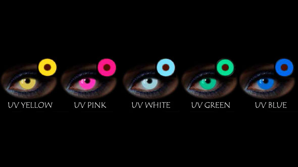Lentes de Fantasía Anual Glow UV