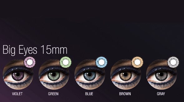 Lentilla de color Anual Big Eyes Fashion